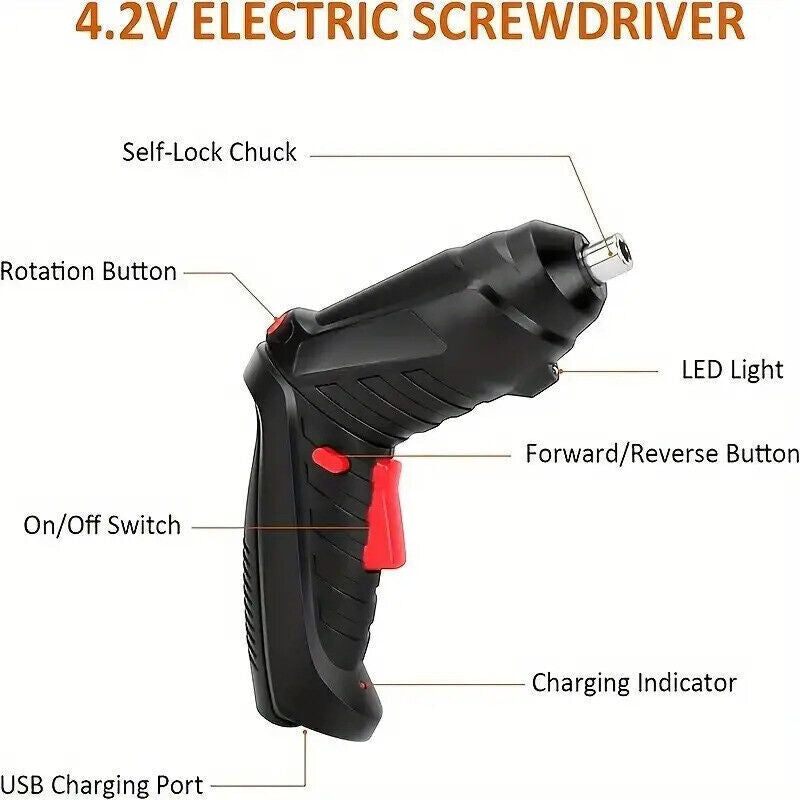 Kit rechargeable de tournevis électrique 47PCS