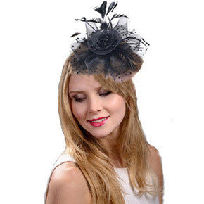 Fleur de tête de maille de plume de mariée