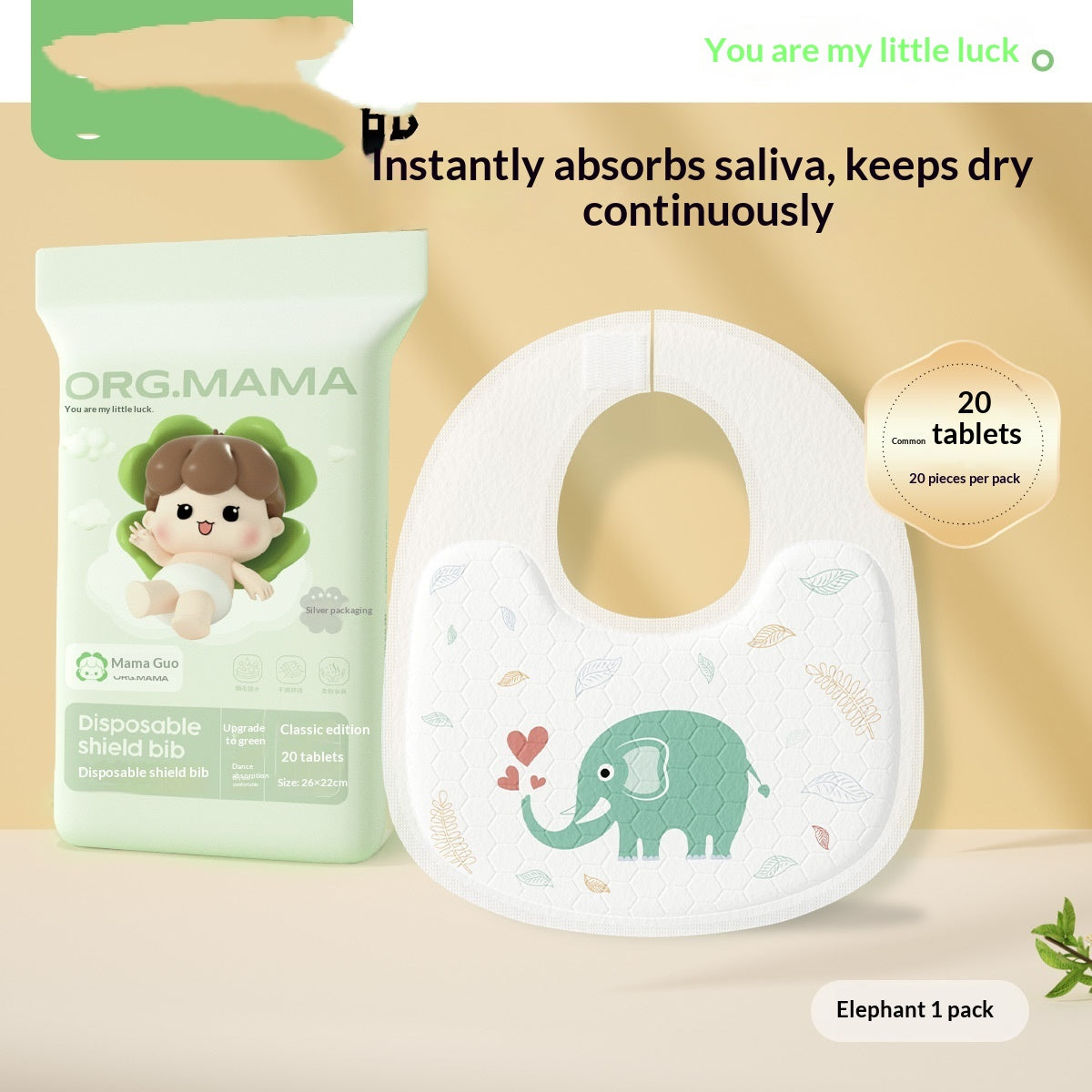 Mama Fruits jetables Serviettes de salive Bébés