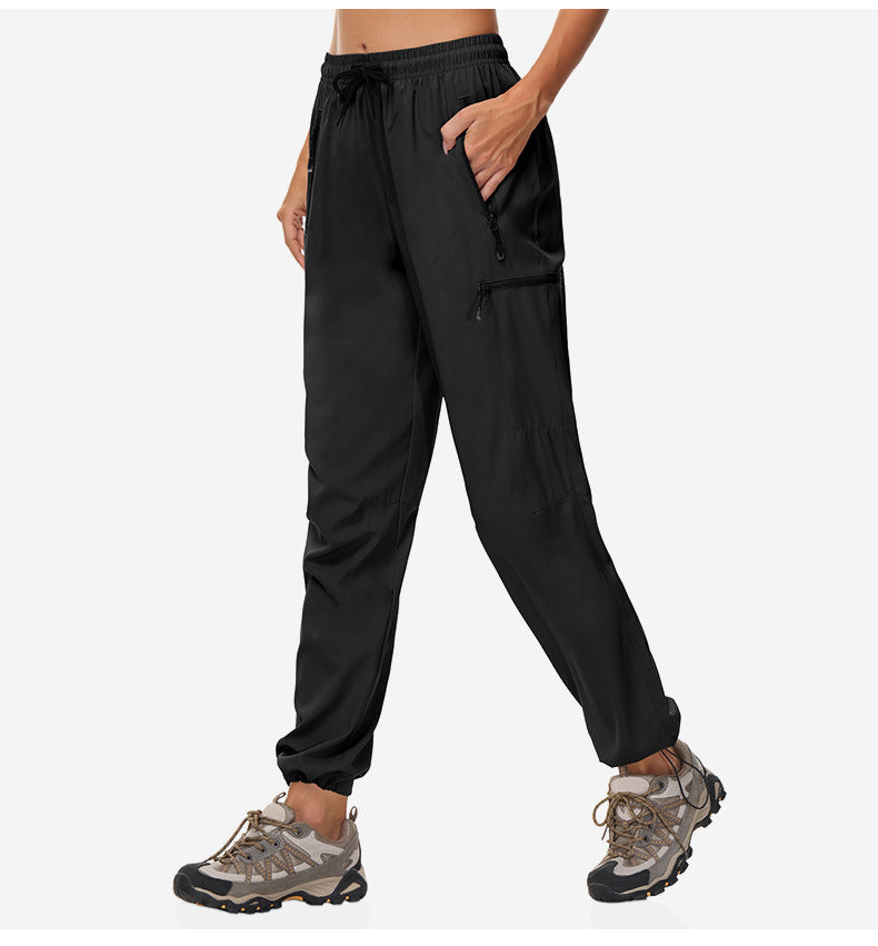Pantalons à séchage rapide Pantalons pour femmes Été mince Sports Randonnée en plein air Alpinisme Protection solaire