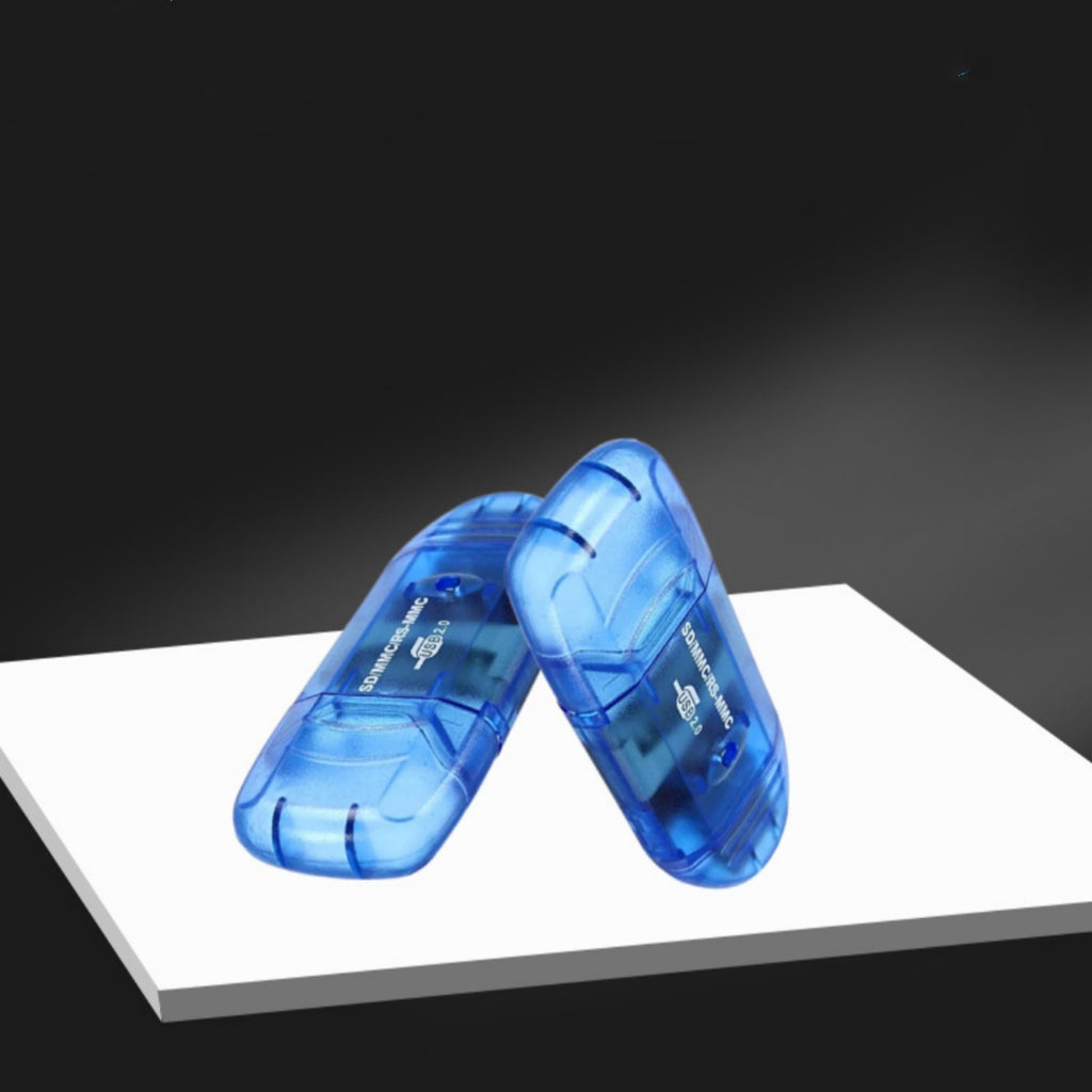 Lecteur de carte USB transparent LED créative