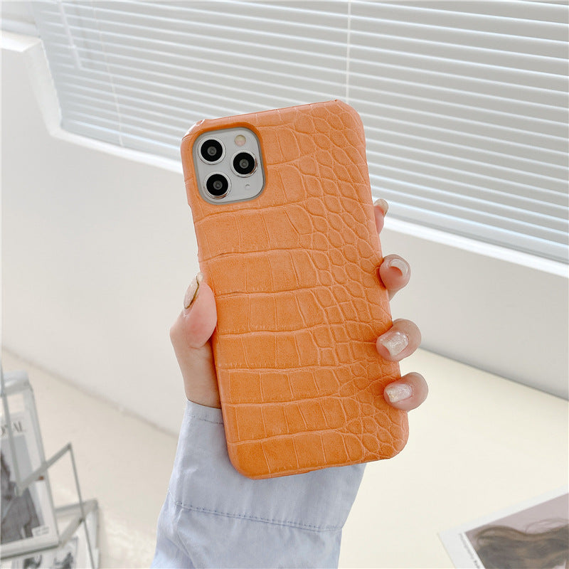 Modèle en cuir Phone Case moitié dur Shell