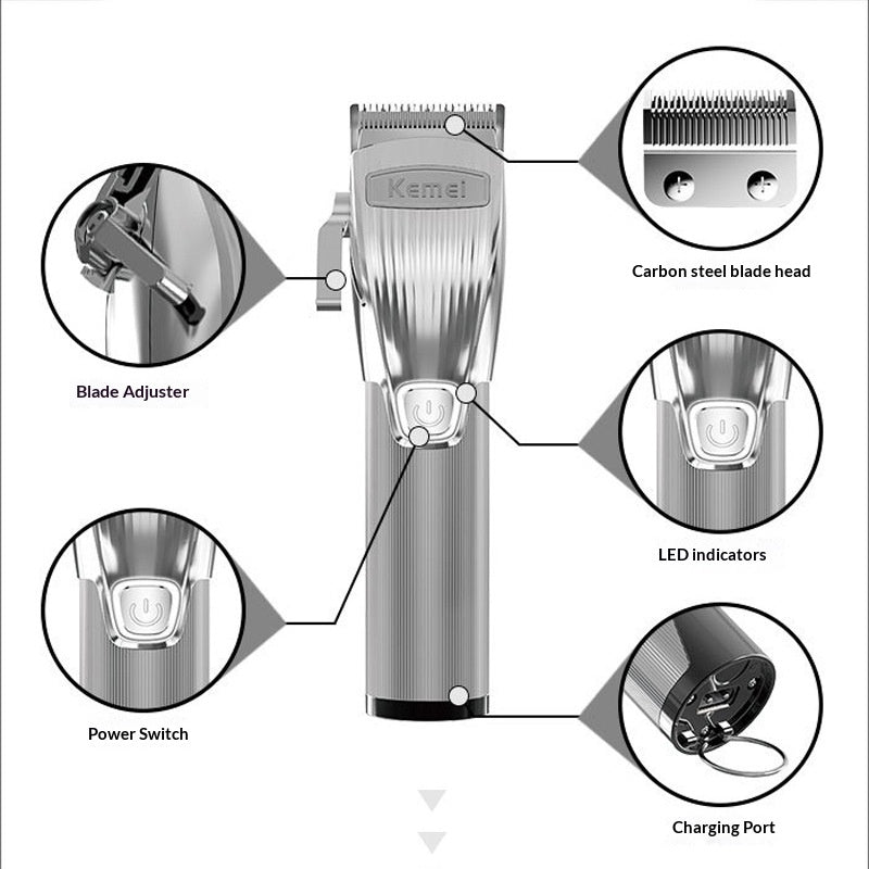 Clipper électrique de réduction de bruit pour tête d'huile carving Salon Clipper cheveux