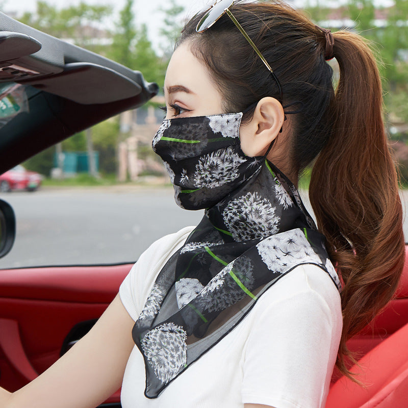 Masque en soie Voile respirante pour femmes