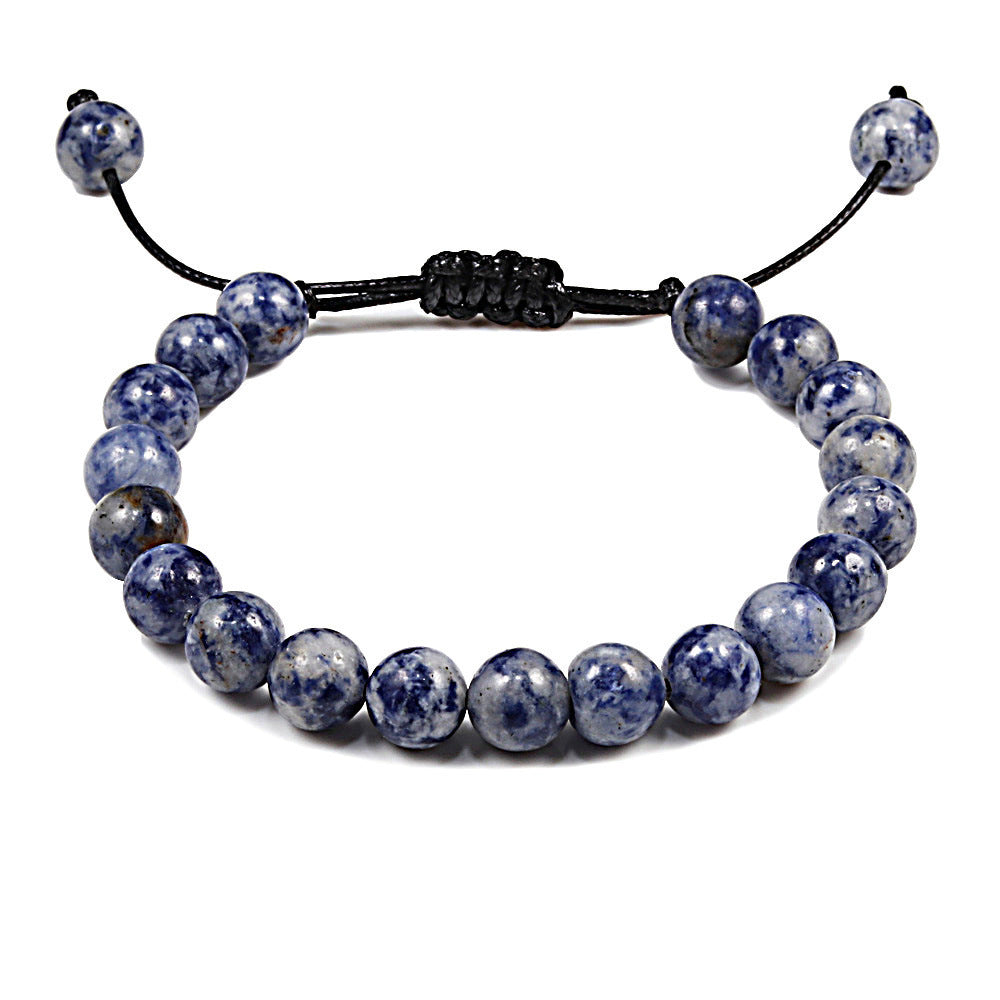 Bracelet tressé pierre naturelle vente chaude