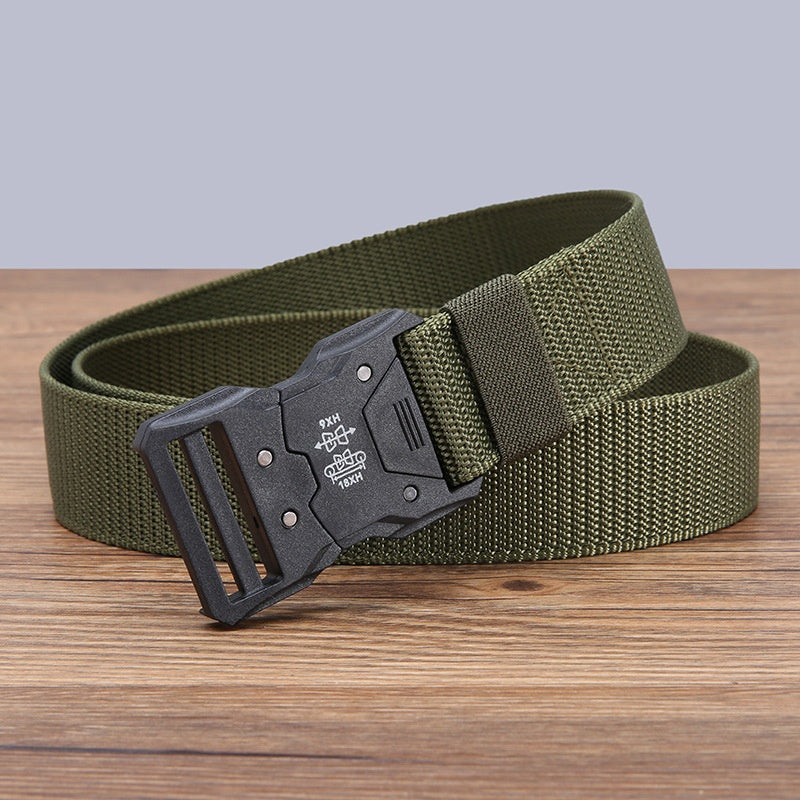 Ceinture de toile en nylon boucle tactique homme