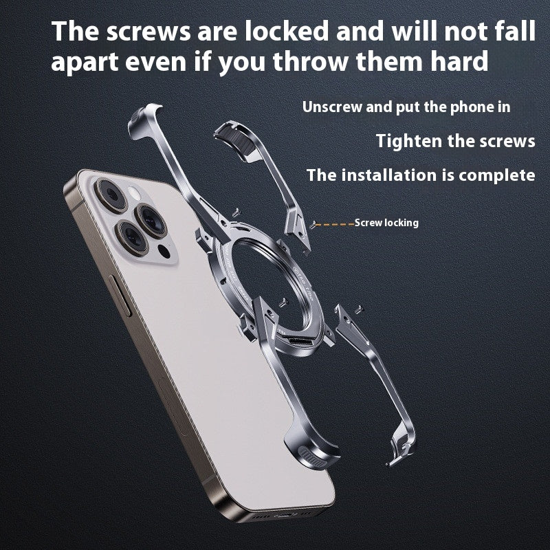 Coque anti-chute pour téléphone métallique anti-chute