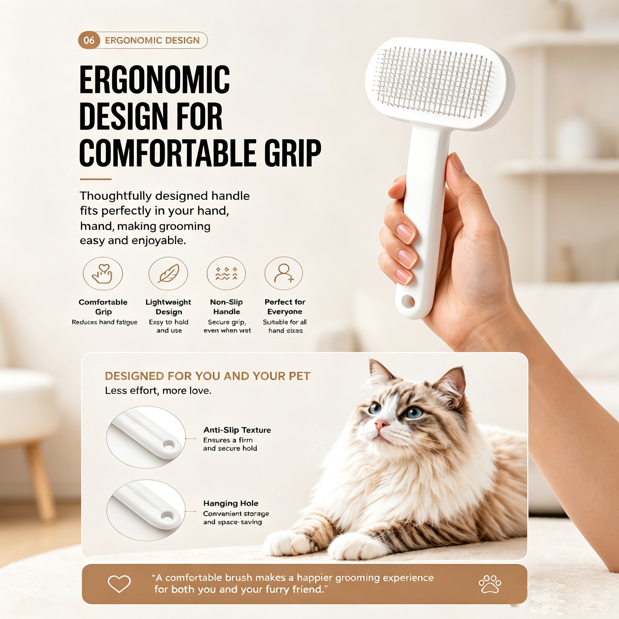 Brosse pour chat et chiens