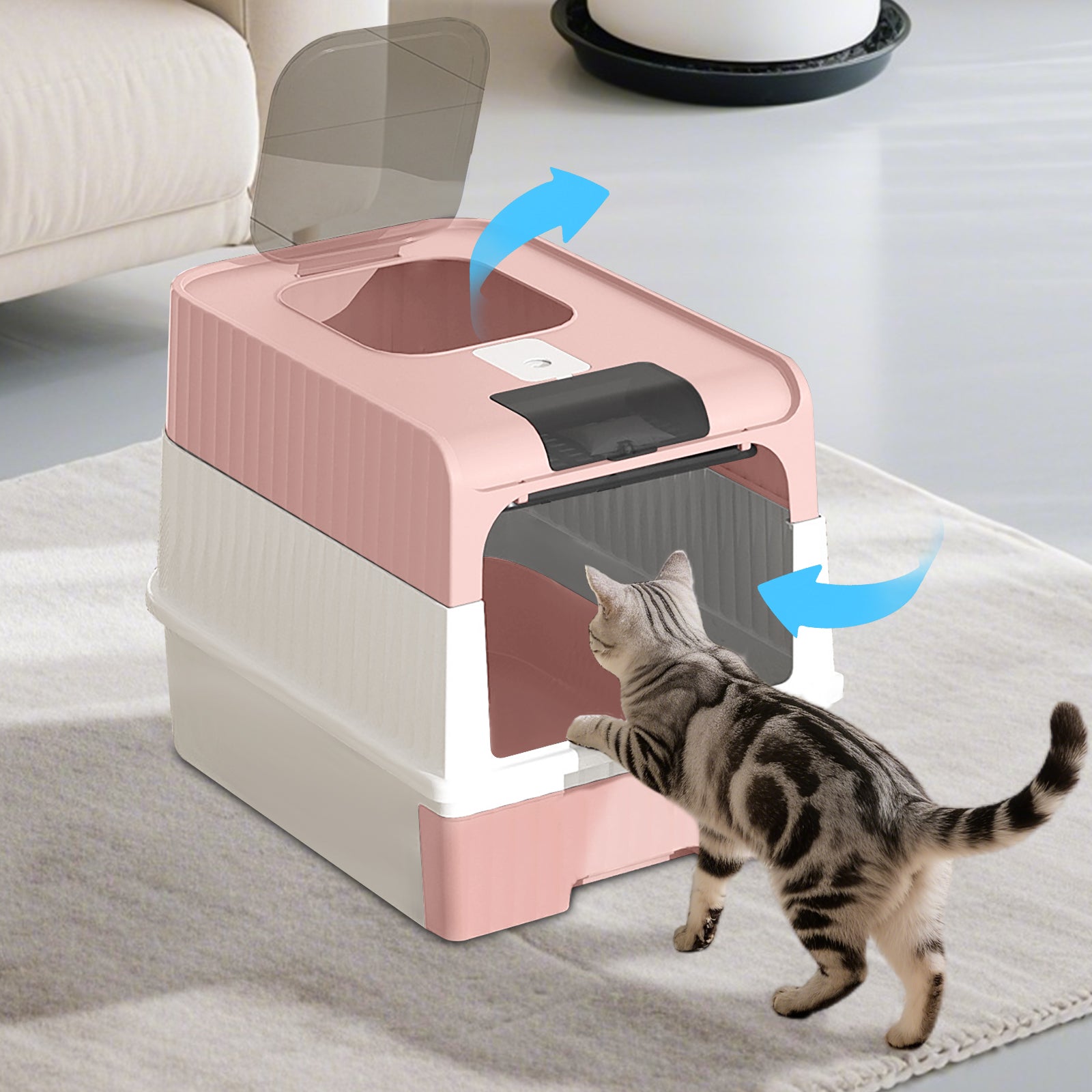 Uniquement auto-pickup--Magic Cube Cat Litter Box