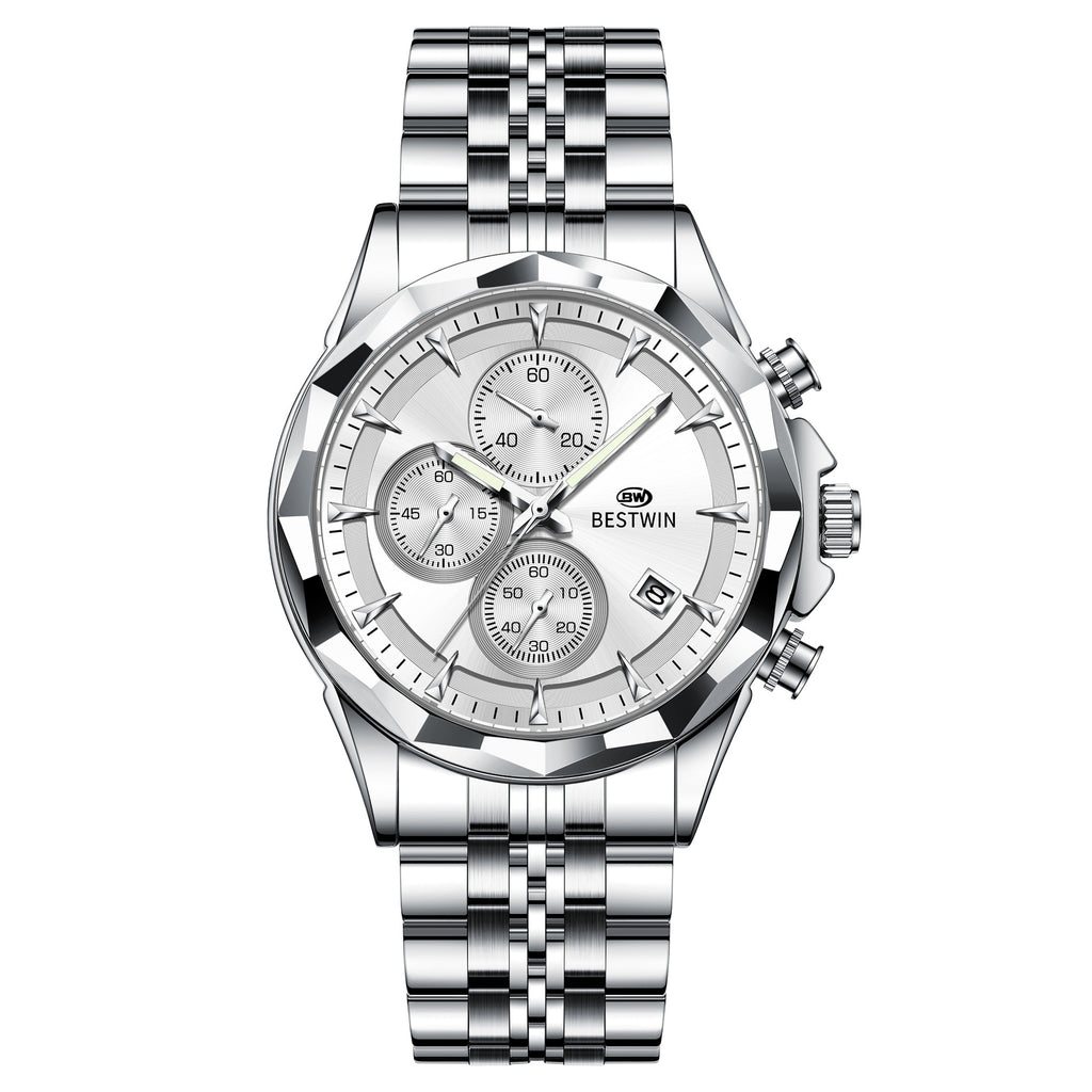 Homme Lumineux Montre personnalisée à six mains Élégante et accrocheuse