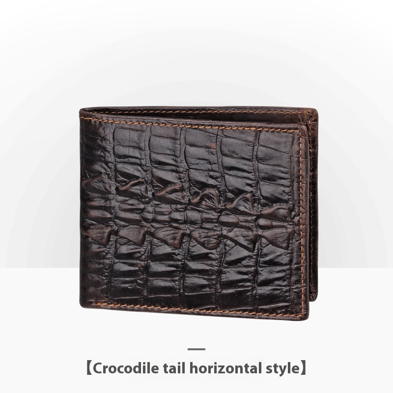 Porte-monnaie en cuir embossé pour homme