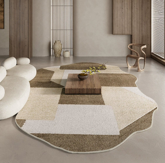 Couverture souple de style Wabi-Sabi Retro Épaisseur de tapis insonorisé facile à prendre en charge pour rug