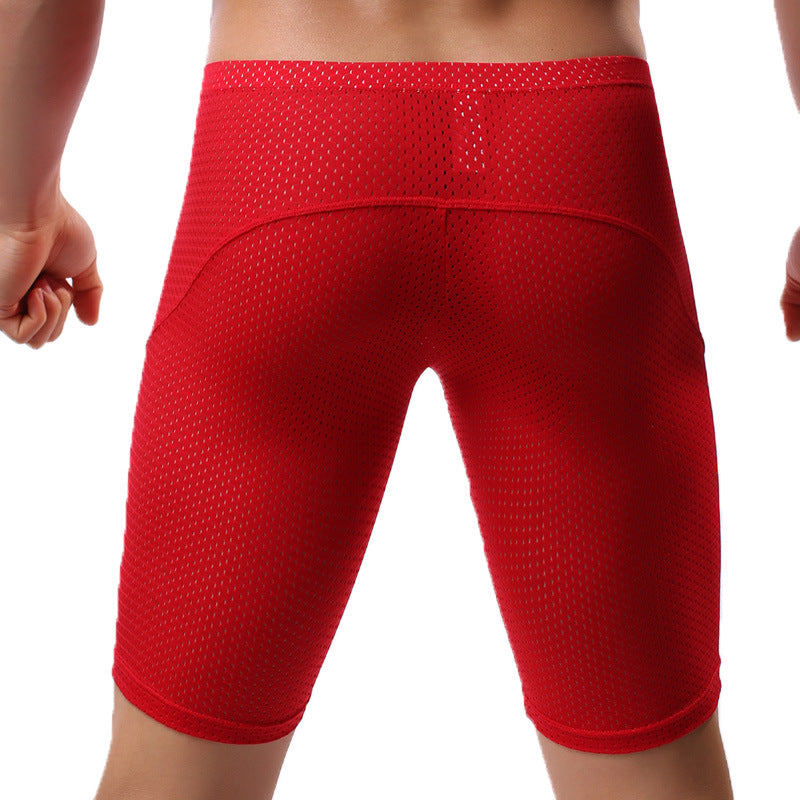 Style de mesh respirant homme d'été pour les boxeurs de sport