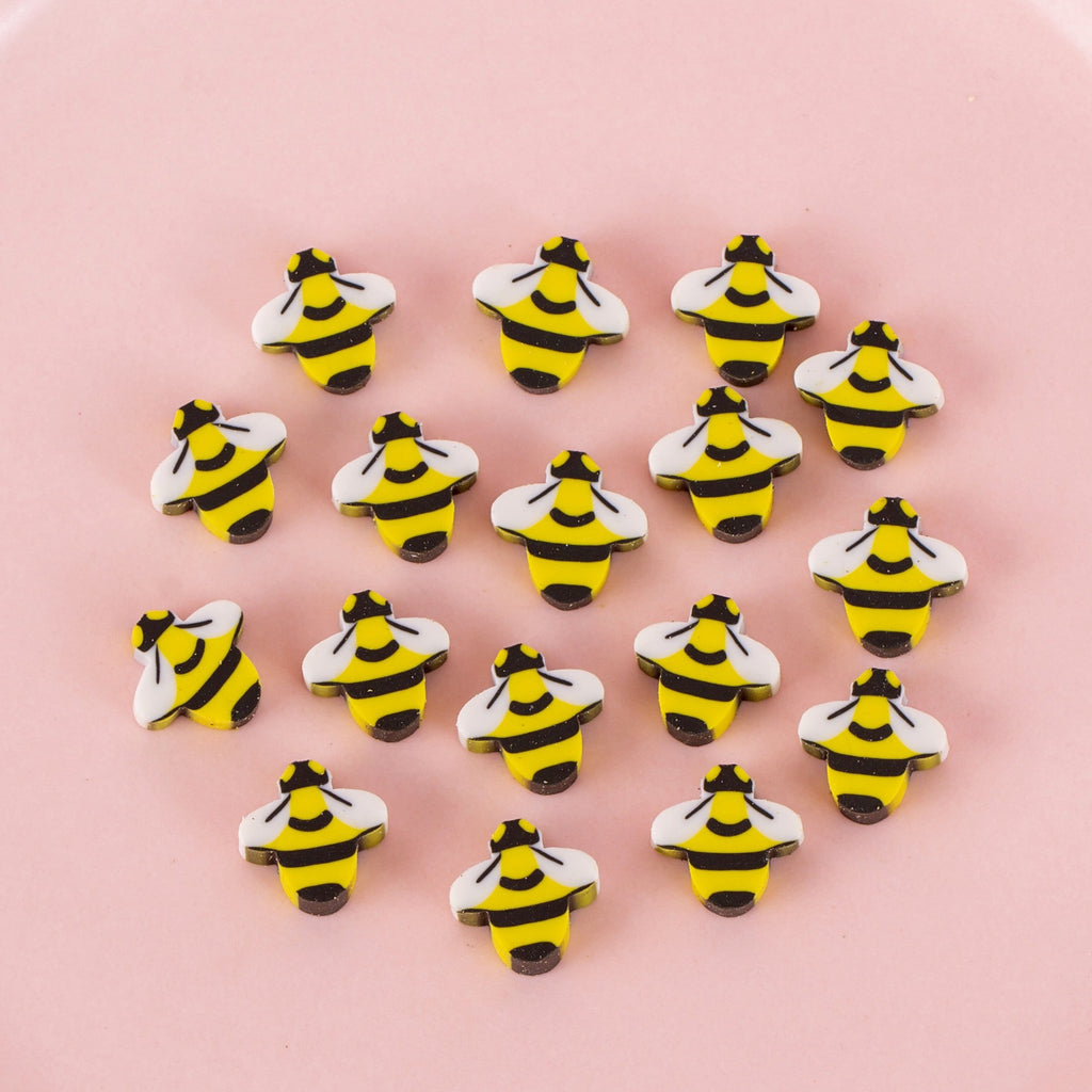 50 PCs Sacs de film perlescents Fruit Cartoon Mini Eraser