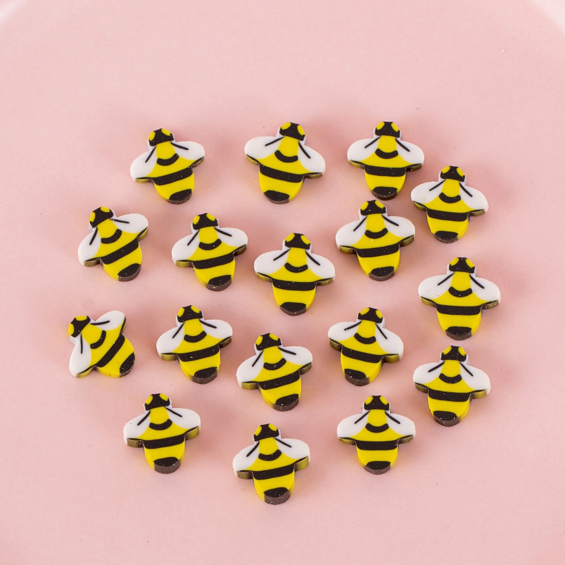 50 PCs Sacs de film perlescents Fruit Cartoon Mini Eraser