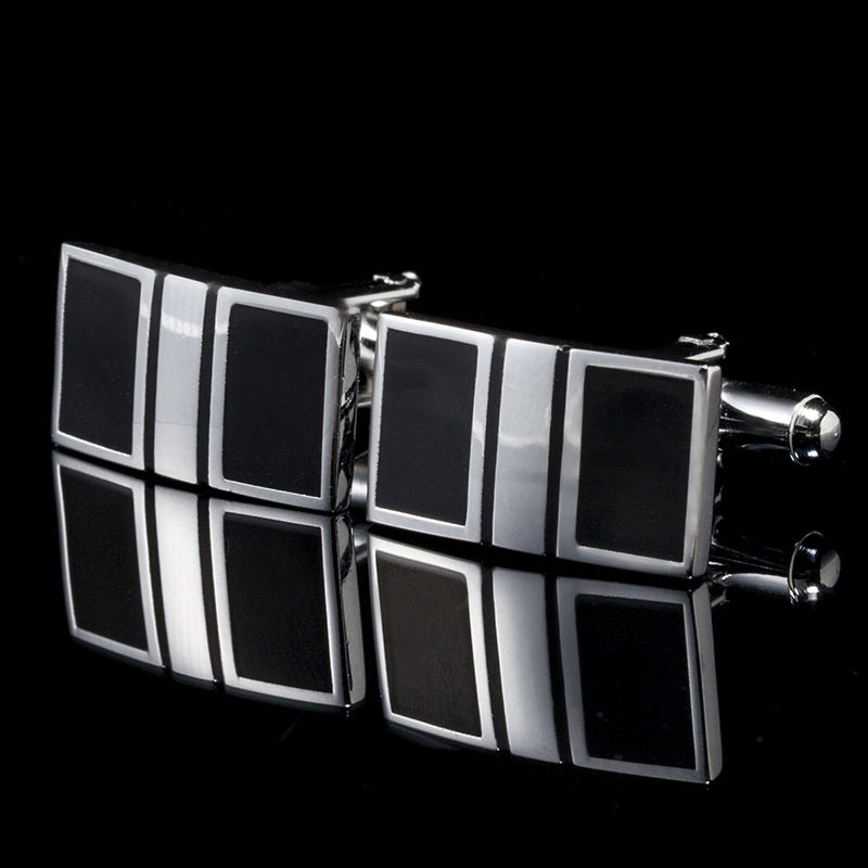 Cufflinks hommes carrés Spot simple Cuff Boutons français