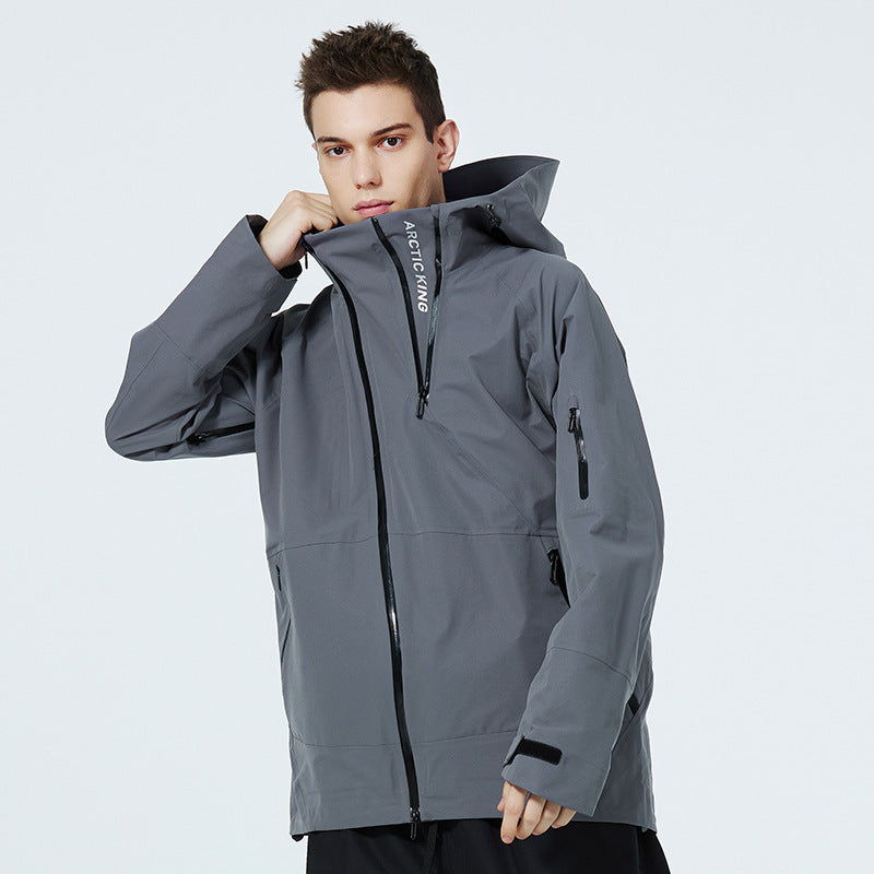 Costume de ski homme et femme en plein air imperméable à l'eau Veneer Double Plaque Costume de ski