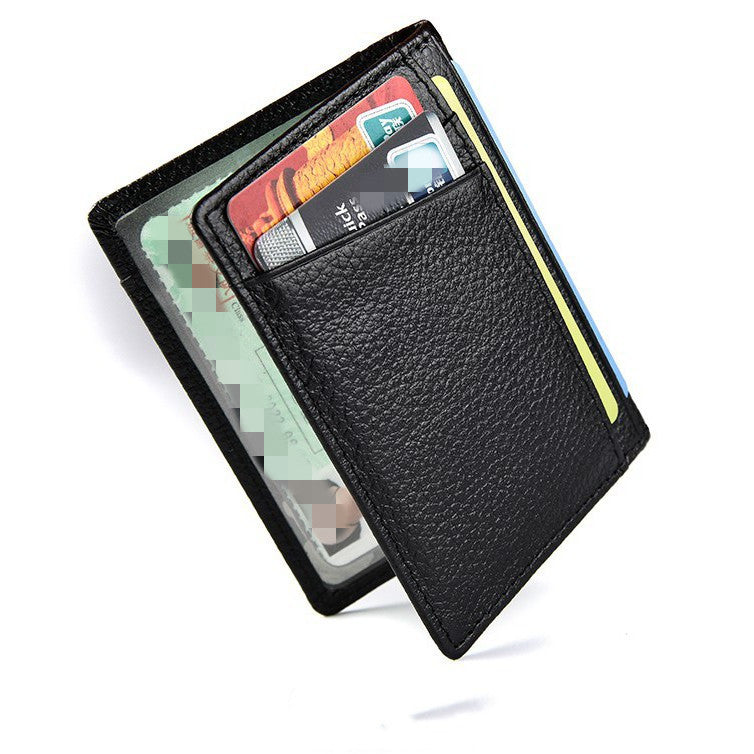 Première couche Cowhide carte bancaire ID sac de bus