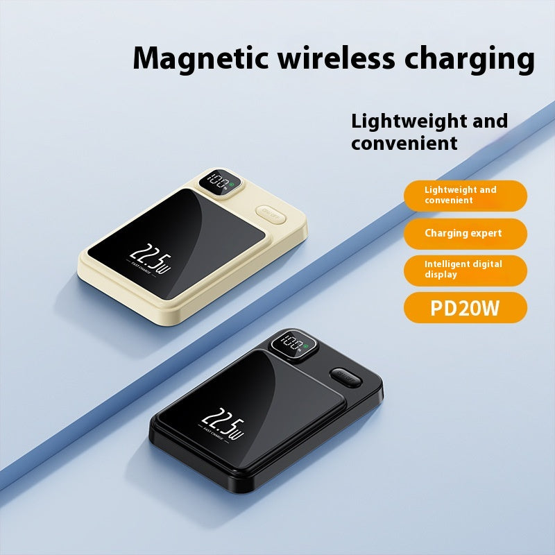 Léger Magnetic Wireless 22W Charge rapide Banque de puissance Charger Alimentation Mobile