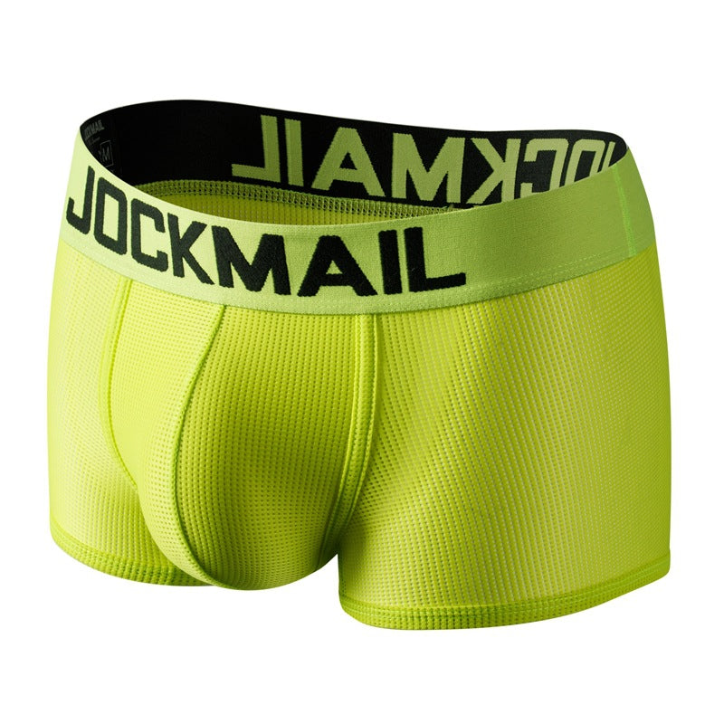 Slips de boxeur homme Silk glacé respirant pour les jeunes hommes
