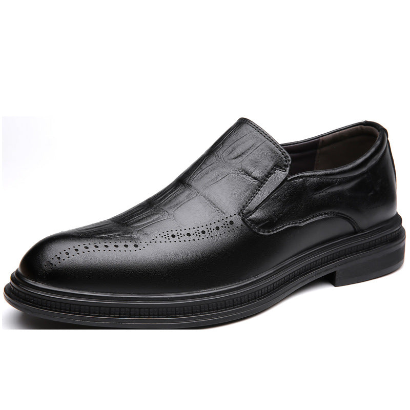 Hommes Casual style britannique Pointed Chaussures en cuir