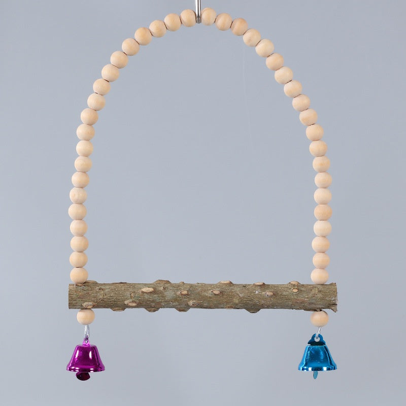 Jouet de griffe en bois massif de perroquet