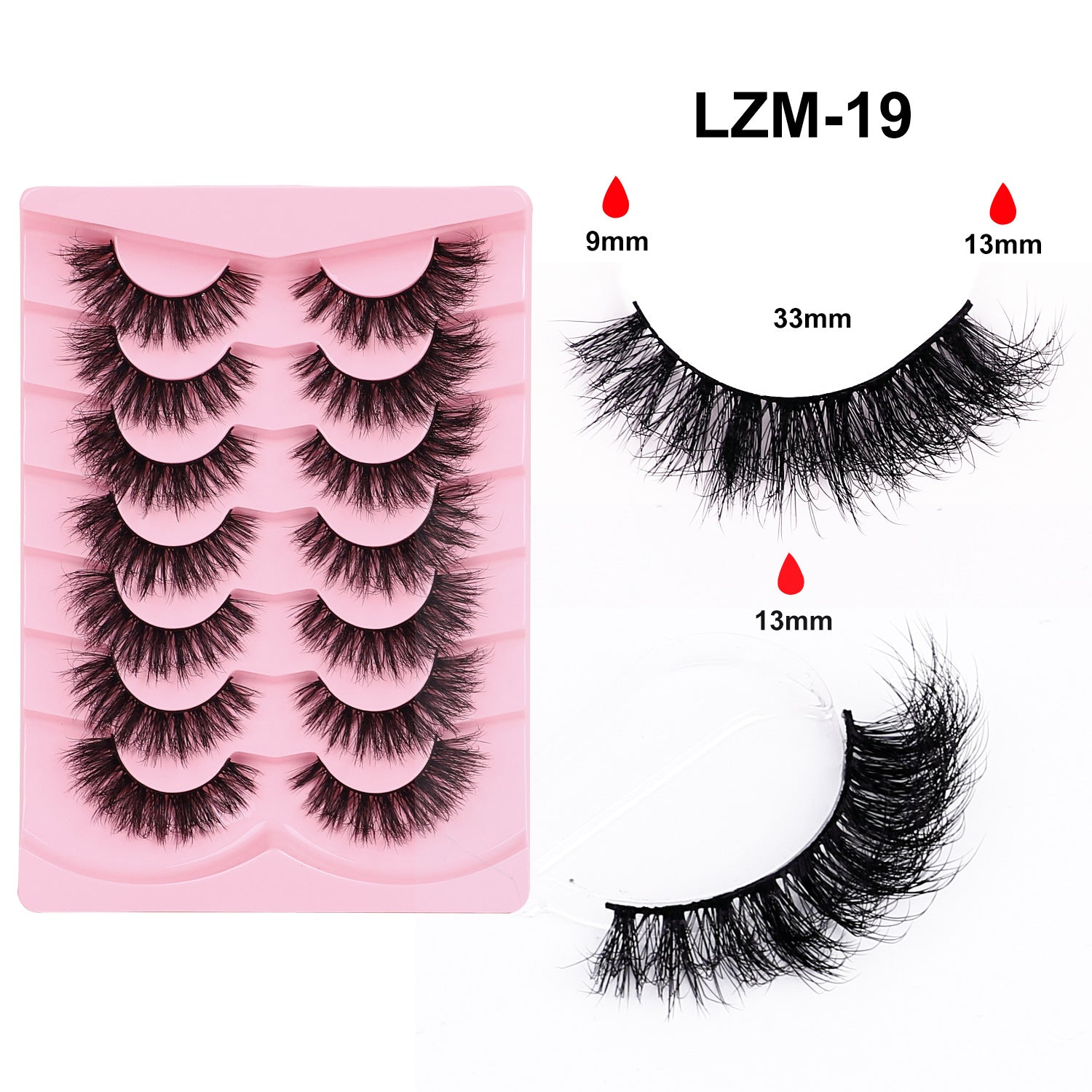 Faux cils 3D pour un épais