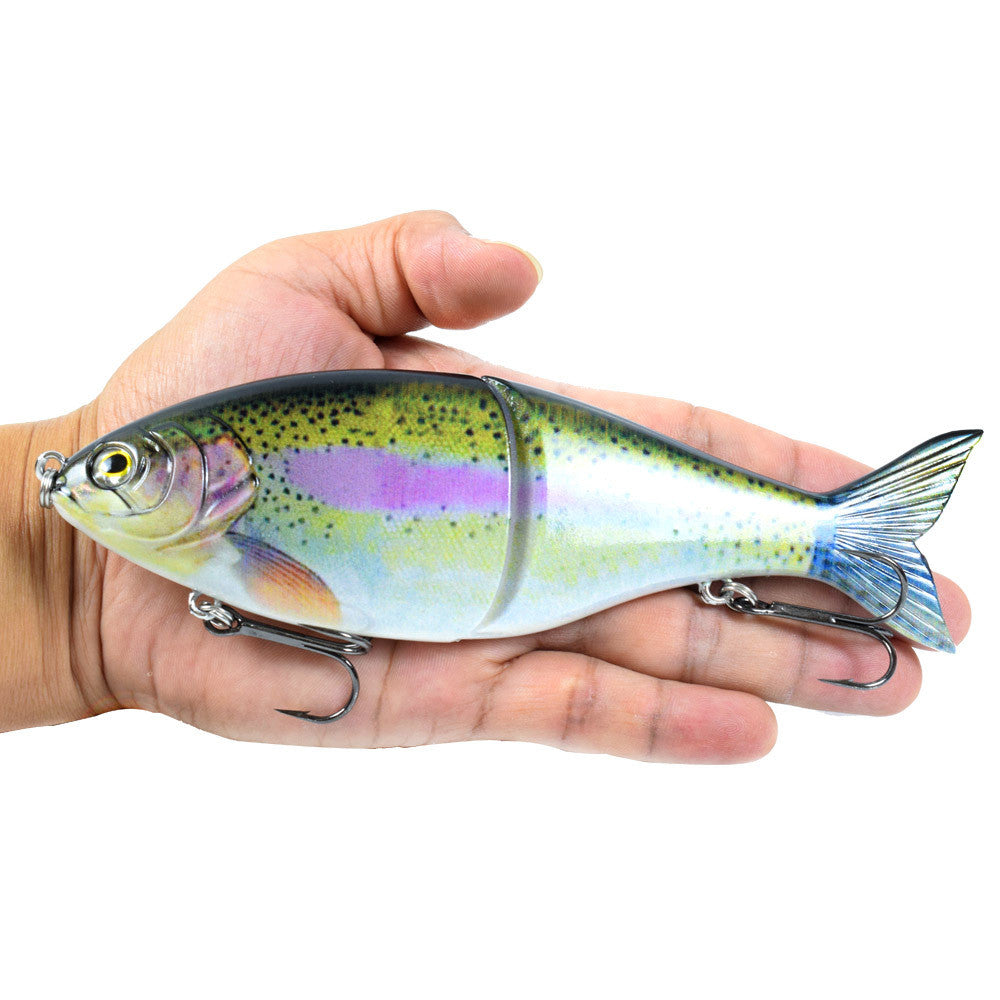 Wo-section Metal Connection Lure Lure Submersible S-forme Multi-section Fishing Lure