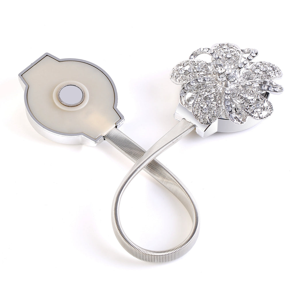 2 Packs Rideau magnétique Tiebacks porte-bracelet floral extensible