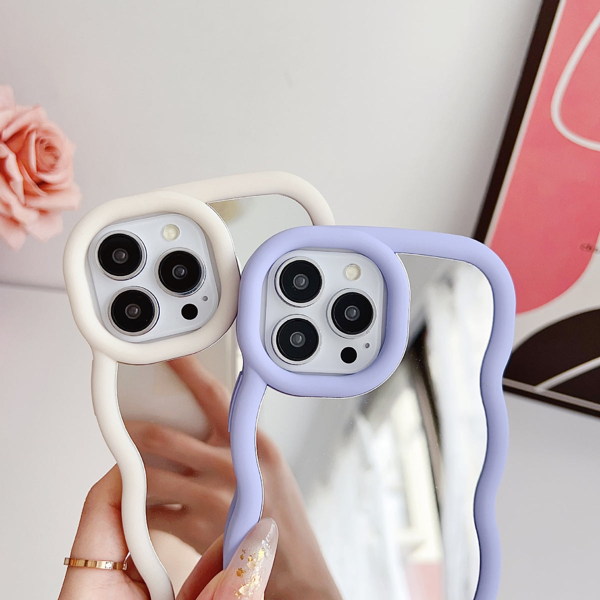 Silicone Niche Nuage Wave Phone Case