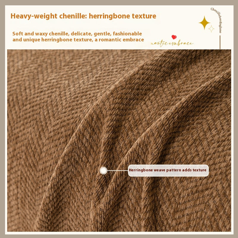 Couverture de serviette de canapé Chenille Couverture complète universelle
