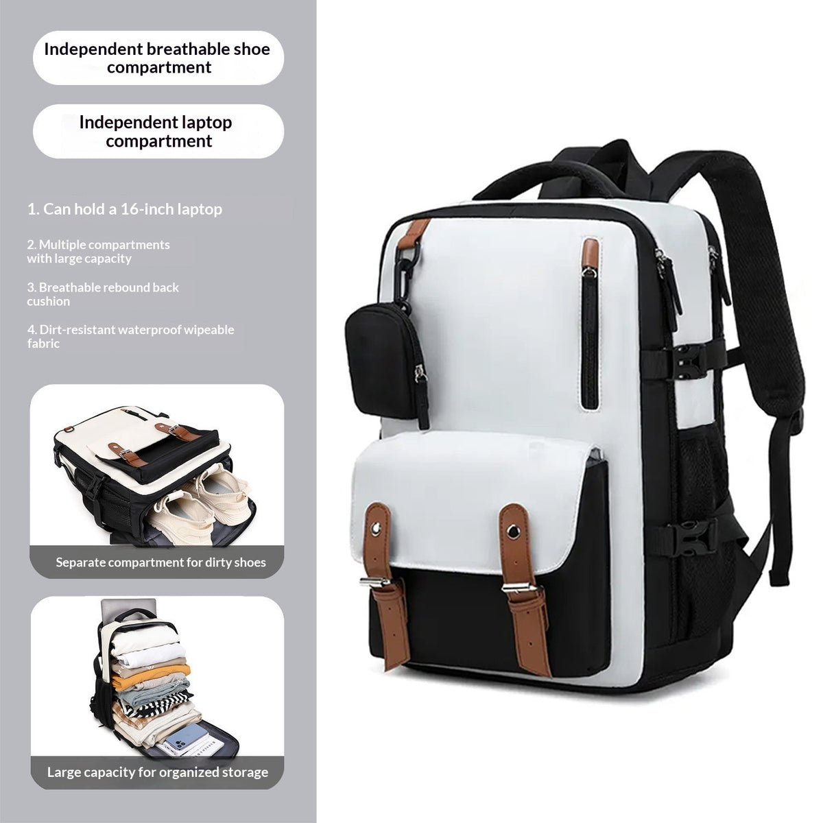 Large Capacity Student Travel Laptop Backpack