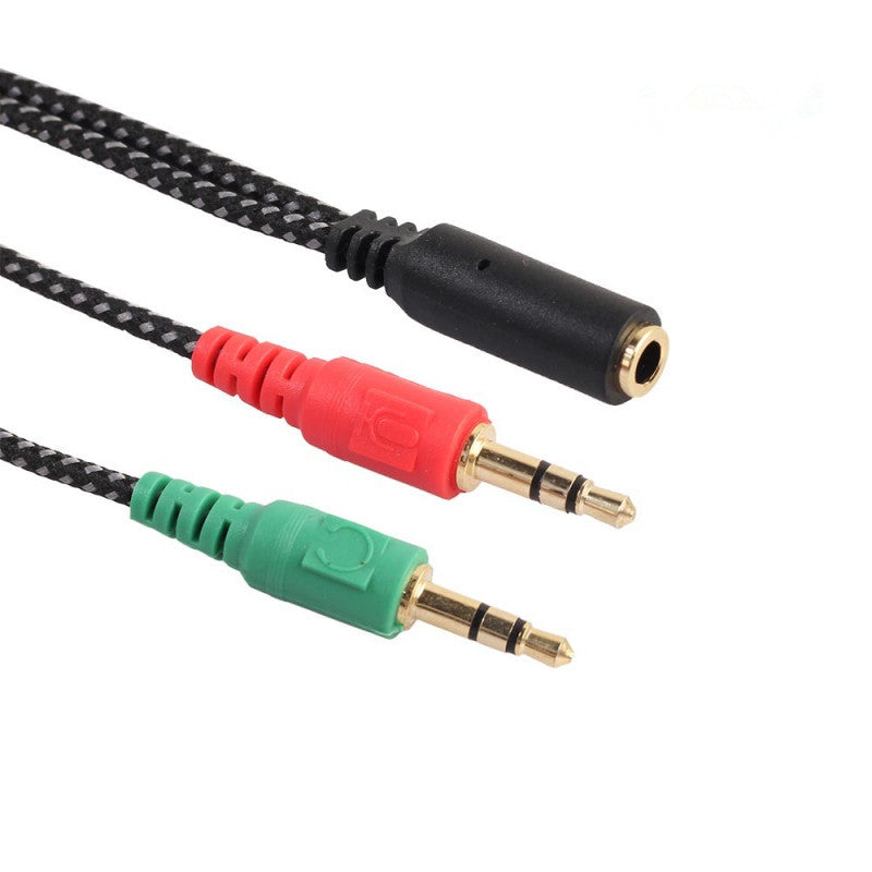 Un fil de conversion d'écouteur mobile divisé en deux oreilles