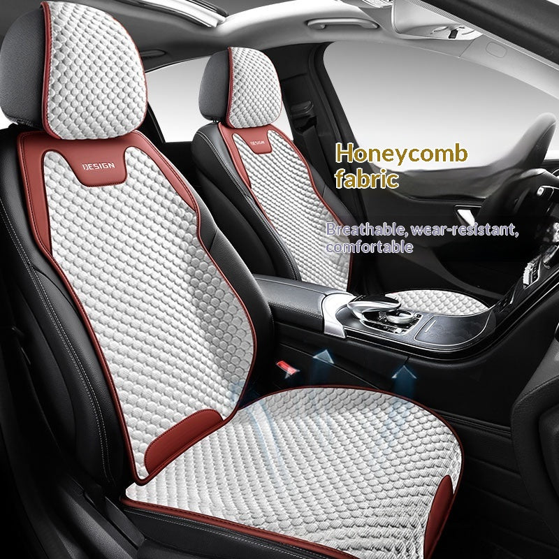 Coussin de siège de voiture respirant en soie glacée