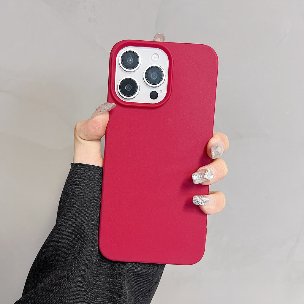 Solid Color Demi-paquet Skin Feeling Matte Cover Protection Case