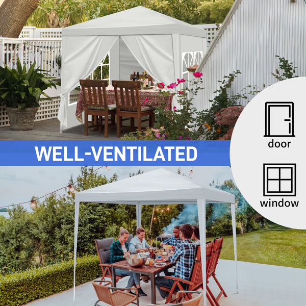 6.5x6.5FT Four-Sided Portable Party Tent