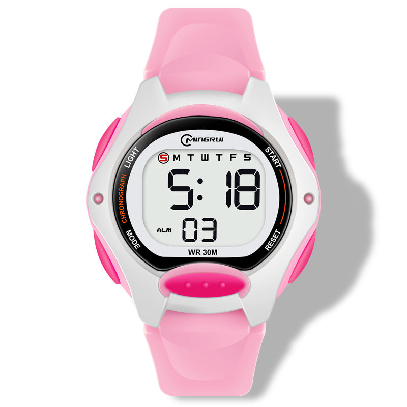 Électronique Montres Sports Filles Waterproof Alarme Lumineuse Exam