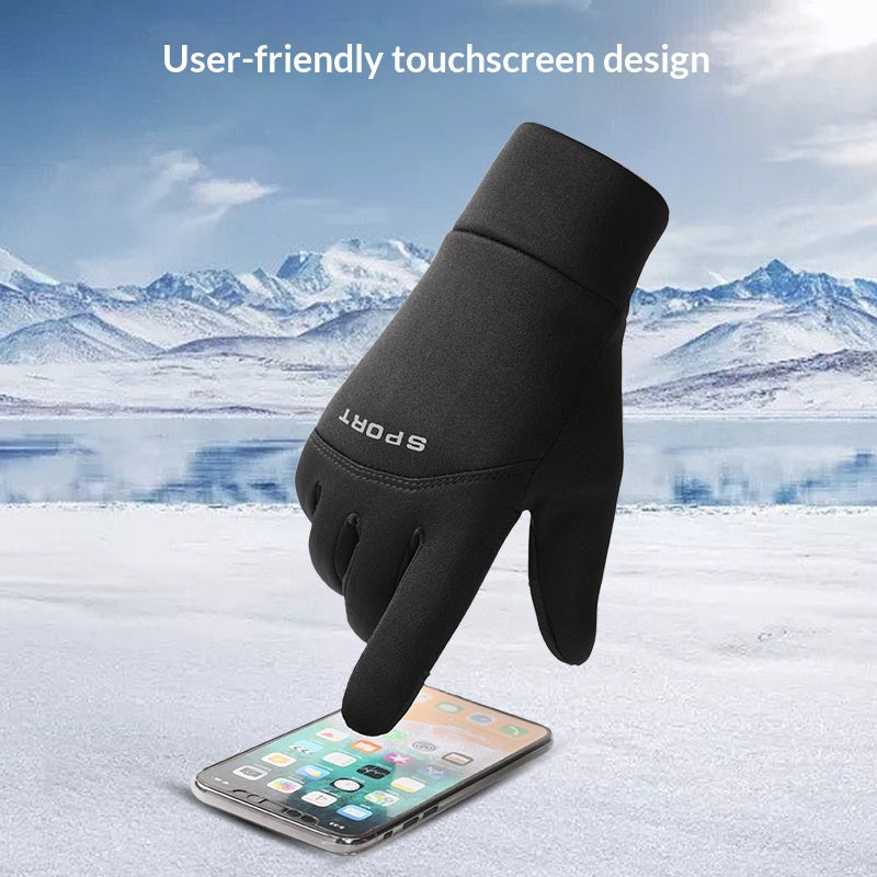 Gants de vélo thermique pour hommes compatibles avec les écrans tactiles