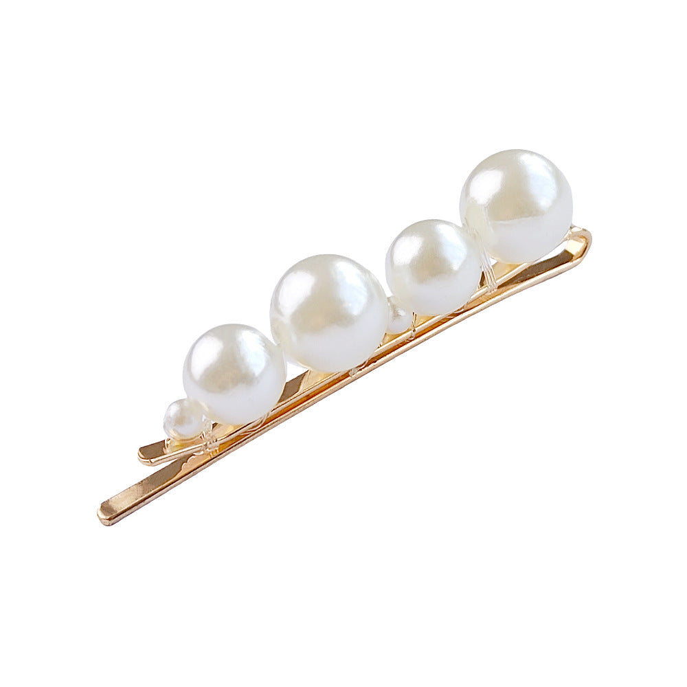 Accessoires pour cheveux Barrettes de perle Updo BB Clip épingle à cheveux rayé Fil de pêche tissé à la main H