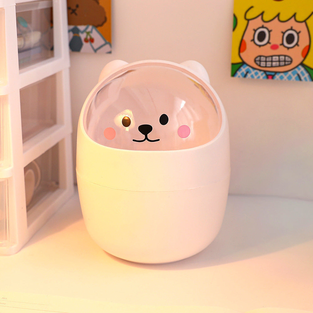 Poubelle de bureau Poubelle de bureau Organisateur Bucket Bureau Mini ours Poubelle de bureau