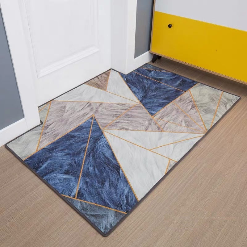 Modern Minimalist Maison Tapis d'entrée sur le sol sur mesure Tapis de porte humaine Salon antidérapant Abs