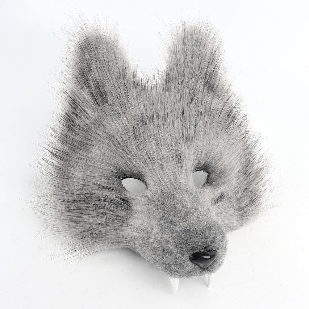 Ensemble 3D de masque de loup de simulation d'Halloween