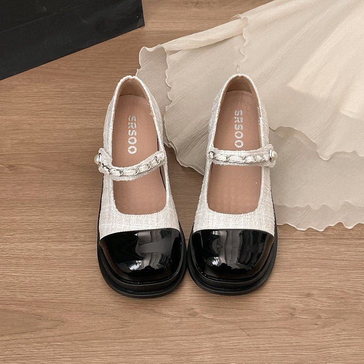 Femmes Mode Français Polyvalent Mary Jane Chaussures