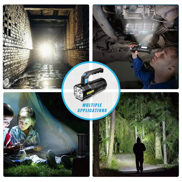 99000000LM Super Hell LED Handscheinwerfer Camping Suchscheinwerfer Taschenlampe