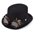 Lunettes de rivet Steampunk Chapeau supérieur Goth Punk Chapeau magique Accessoires de vêtements rétro