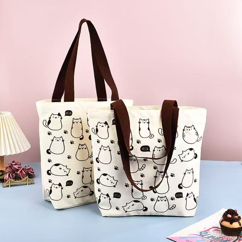 Creative Imprimé Tout Coton Combustible Canvas Sac