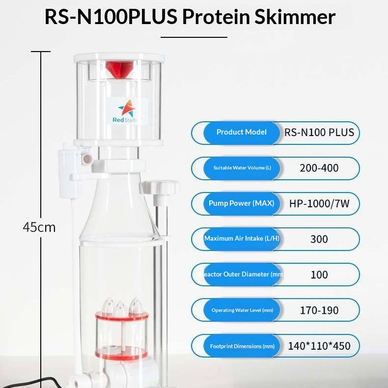Scimmer protéinique intégré pour filtration d'aquarium marin