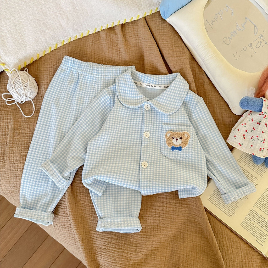 Jeu de deux pièces de vêtements de maison brossé pour garçons