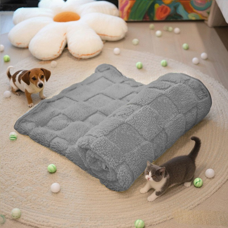 Couverture imperméable en peluche antidérapante pour les chats et les chiens