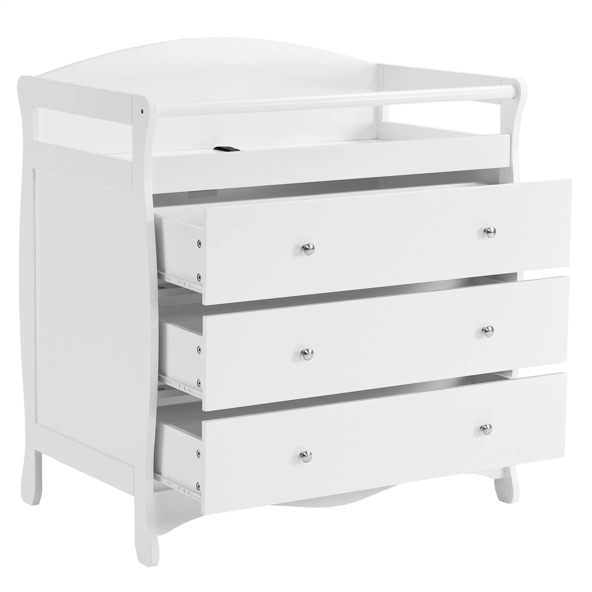 Lit bébé 3-Tier avec garde de sécurité – 90,5x58x92cm